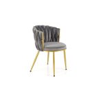 K517 szék – szürke / arany