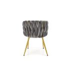 K517 szék – szürke / arany