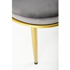 K517 szék – szürke / arany