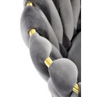 K517 szék – szürke / arany