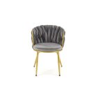K517 szék – szürke / arany