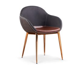 K304 szék – szürke / barna / réz