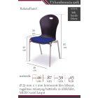 T3 Konferencia szék - fekete