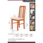 Sophia étkezőszék - calvados