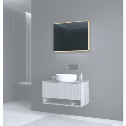 AVIOLA L-80 tükör, szín: artisan tölgy