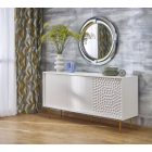 Moon függő tükör – ezüst