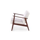 MILANO 1S pihenő szék, szín: világos bézs/sötét dió