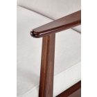 MILANO 1S pihenő szék, szín: világos bézs/sötét dió