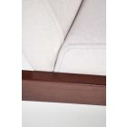 MILANO 1S pihenő szék, szín: világos bézs/sötét dió