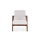 MILANO 1S pihenő szék, szín: világos bézs/sötét dió