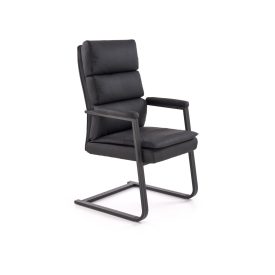 Adriano Skid szánkótalpas irodai szék – fekete