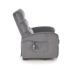Maroni elektromosan dönthető fotel, kiszállás könnyítő funkcióval – szürke