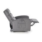 Maroni elektromosan dönthető fotel, kiszállás könnyítő funkcióval – szürke