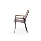 Fierro rakásolható kerti szék – fekete/szürke/barna