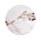 Carina S dohányzóasztal – dió / bézs márvány