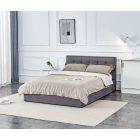 Padva 140 ágy ágyneműtartóval – szürke