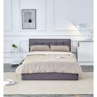 Padva 140 ágy ágyneműtartóval – szürke