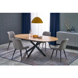 Acord bővíthető étkezőasztal – natúr / fekete