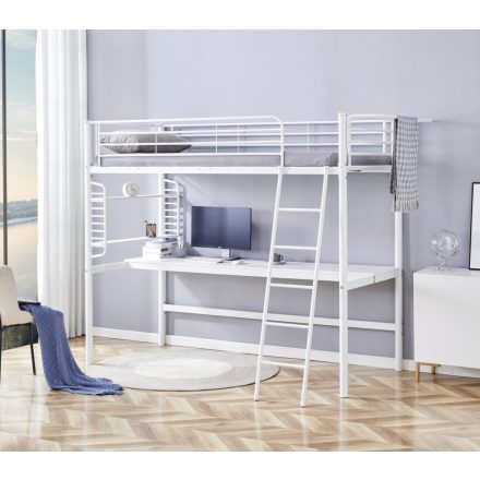 Dolce emeletes ágy íróasztallal – fehér