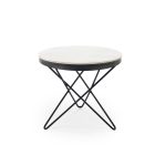 Leila 2 lerakóasztal – fehér márvány / fekete