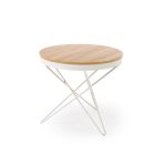 Leila lerakóasztal – natúr / fehér