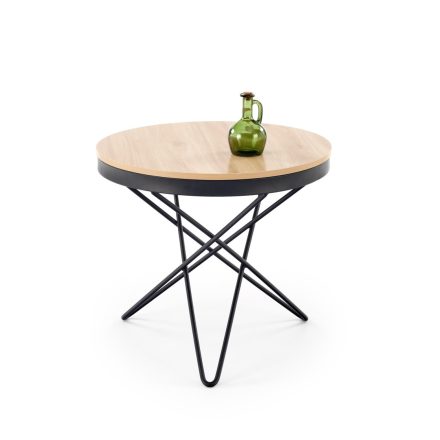 Leila lerakóasztal – natúr / fekete