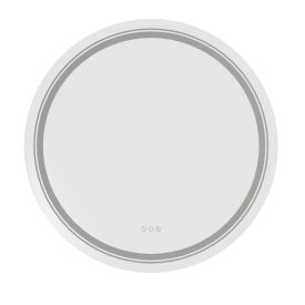 DOVER 60 fürdőszobai fali tükör, szín: ezüst