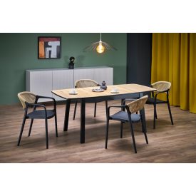   Barril bővíthető étkezőasztal – artisan tölgy / fekete