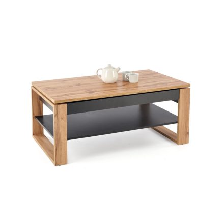 Betty emelő-mechanikás dohányzóasztal – artisan tölgy / fekete