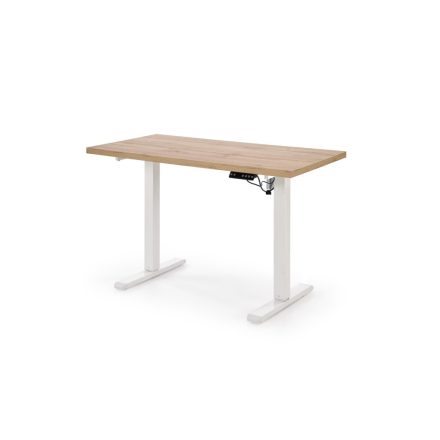 B54 állítható magasságú íróasztal – artisan tölgy / fehér