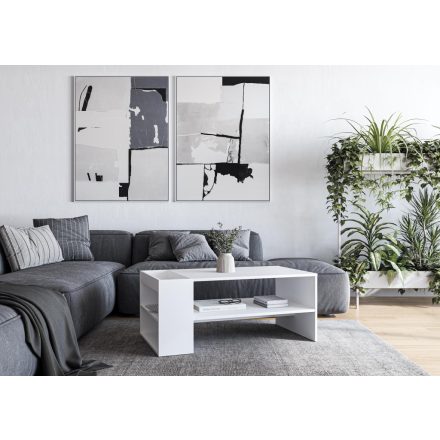 Murcia dohányzóasztal – fehér