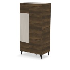 Random 2 S-1 szekrény – kasmír / dió / fekete