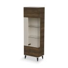 Random 2 W-1 vitrin – kasmír / dió / fekete