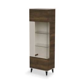 Random 2 W-1 vitrin – kasmír / dió / fekete