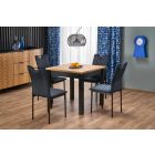 Qubik bővíthető étkezőasztal – artisan tölgy / fekete