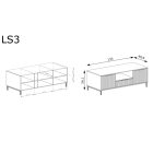 LINKaSTYLE TV-állvány, szín: LS3