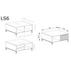 LINKaSTYLE dohányzóasztal, szín: LS6 kasmír