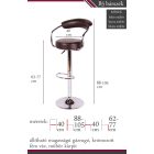 B5 bárszék - fehér