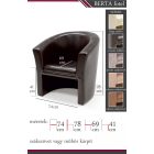 Berta zsákszövet fotel  - barna